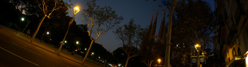 sagrada familia at night