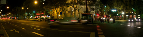 barcelona street scene